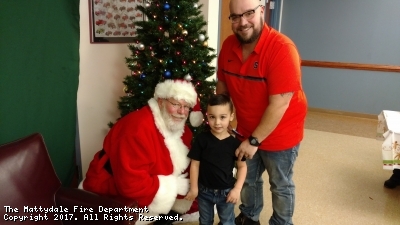 SANTA CLAUS VISITS THE MATTYDALE FIRE DEPARTMENT PANCAKE BREAKFAST
