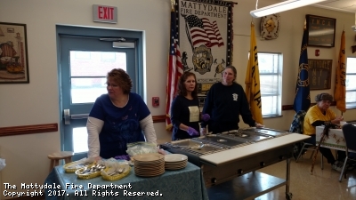 SANTA CLAUS VISITS THE MATTYDALE FIRE DEPARTMENT PANCAKE BREAKFAST