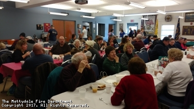 SANTA CLAUS VISITS THE MATTYDALE FIRE DEPARTMENT PANCAKE BREAKFAST